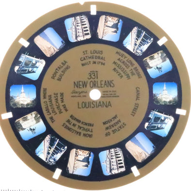 New Orleans Louisiana - View-Master Blue Ring Reel - vintage - (BR-331n) Reels 3dstereo 