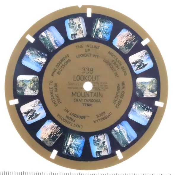 Lookout Mountain - View-Master Blue Ring Reel - vintage - (BR-338n) Reel 3dstereo 