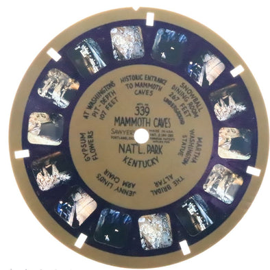 Mammoth Cave Nat'l Park Kentucky I - View-Master Blue Ring Reel - vintage - (BR-339n) Reel 3dstereo 