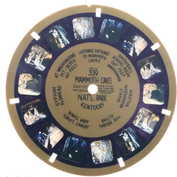 Mammoth Cave Nat'l Park Kentucky I - View-Master Blue Ring Reel - vintage - (BR-339n) Reel 3dstereo 