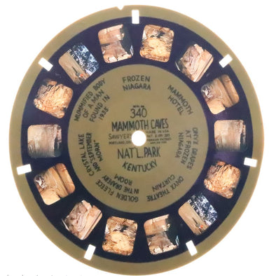 Mammoth Cave Nat'l Park Kentucky II - View-Master Blue Ring Reel - vintage - (BR-340n) Reel 3dstereo 
