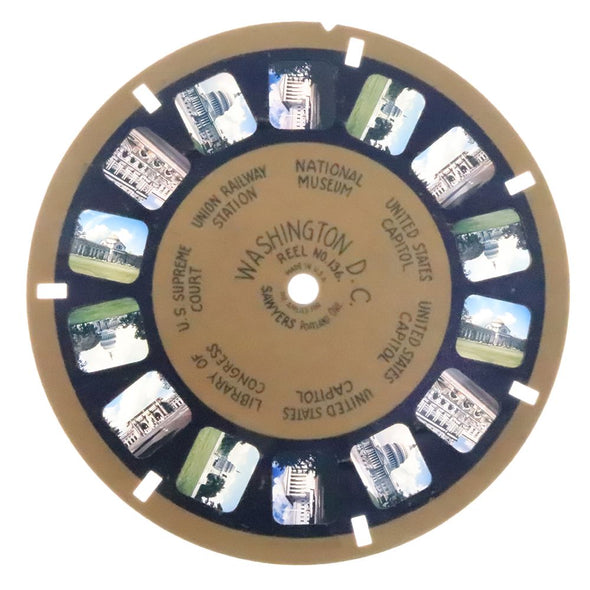 Washington. D.C. - View-Master - Vintage Blue - Ring Reel (BR-136c) Reels 3dstereo 