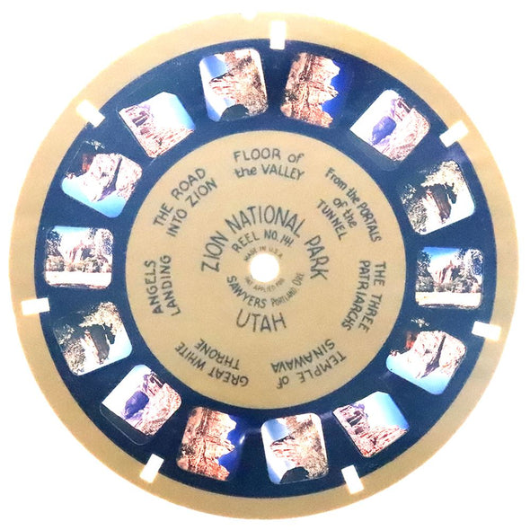 4 ANDREW - Zion National Park - View-Master Blue Ring Reel - vintage - 141 Reels 3dstereo 