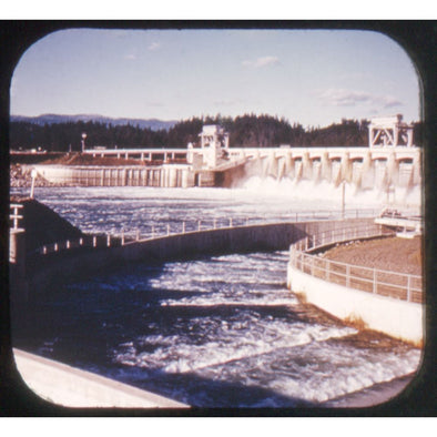 Bonneville Dam - Columbia River - View-Master Blue Ring Reel - vintage - 153 Reels 3dstereo 