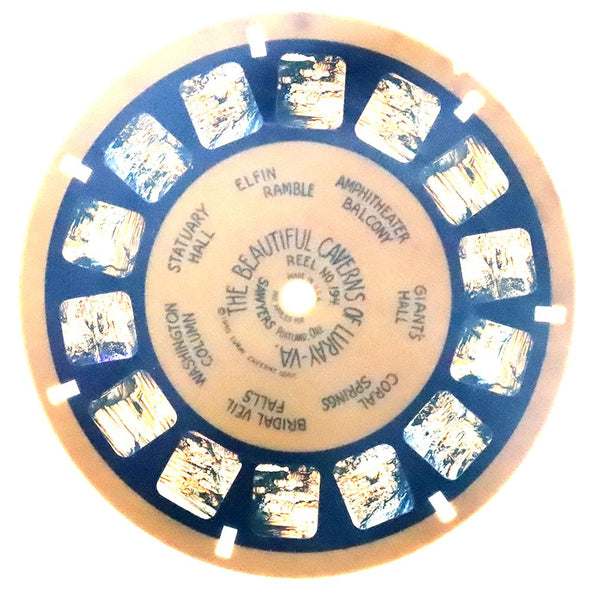 4 ANDREW - Beautiful Caverns of Luray - View-Master Blue Ring Reel - vintage - 194 Reels 3dstereo 