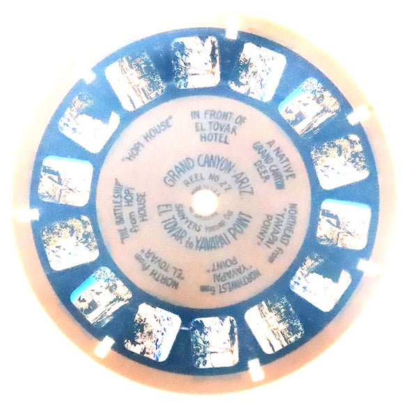 4 ANDREW - Grand Canyon, El Tovar to Yavapai Point - View-Master Blue Ring Reel - vintage - 27 Reels 3dstereo 