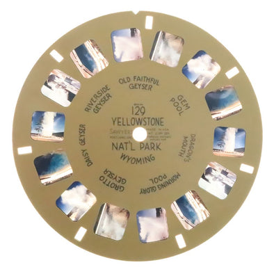 Yellowstone Nat'l Park - Wyoming - View-Master Buff Reel - vintage - (BUF-129c) Reels 3dstereo 