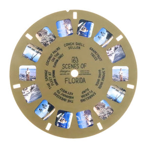 Scenes of Florida - View-Master - Buff - Reel (BUF-163n) Reels 3dstereo 