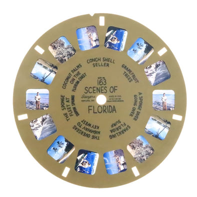 Scenes of Florida - View-Master - Buff - Reel (BUF-163n) Reels 3dstereo 