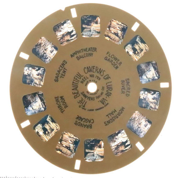 Beautiful Caverns of Luray - Virginia - View-Master Buff Reel - vintage (BUF-195c) Reels 3dstereo 