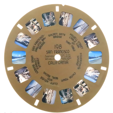 San Francisco, California - View-Master Buff Reel - vintage - (BUF-198n)