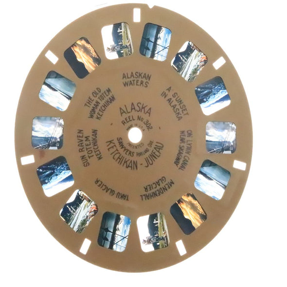 Alaska Ketchikan Juneau - View-Master Buff Reel - vintage (BUF-302c) Reels 3dstereo 