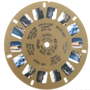 Alaska Skagway-White Pass W. Taku Arm - View-Master Buff Reel - vintage (BUF-303c) Reels 3dstereo 