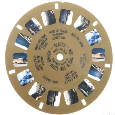 Alaska Skagway-White Pass W. Taku Arm - View-Master Buff Reel - vintage (BUF-303c) Reels 3dstereo 