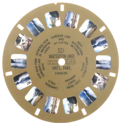 Waterton Lakes Nat'l Park - View-Master Buff Reel - vintage - (BUF-321n) Reels 3dstereo 