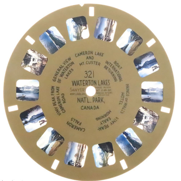 Waterton Lakes Nat'l Park - View-Master Buff Reel - vintage - (BUF-321n) Reels 3dstereo 