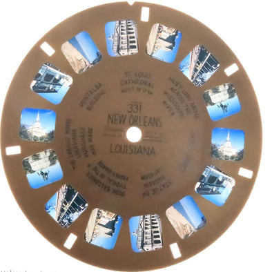 New Orleans Louisiana - View-Master Buff Reel - vintage - (BUF331n) Reels 3dstereo 