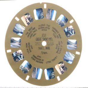 Great Smoky Mts. Nat'l Park, Tenn - View-Master Buff Reel - vintage - (BUF-337n) Reel 3dstereo 