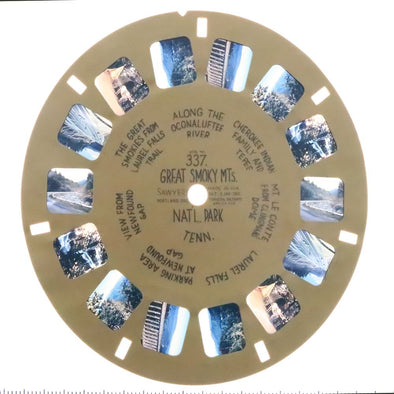 Great Smoky Mts. Nat'l Park, Tenn - View-Master Buff Reel - vintage - (BUF-337n) Reel 3dstereo 