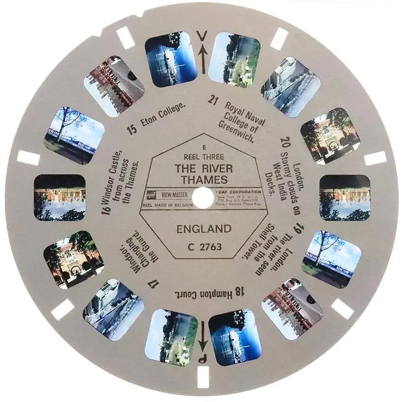 River Thames - View-Master 3 Reel Packet - 1969 - vintage - (zur Kleinsmiede) - (C276-BG4) Packet 3dstereo 