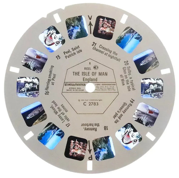 Isle of Man - View-Master 3 Reel Packet - 1974 - vintage - (zur Kleinsmiede) - (C278-BG4) Packet 3dstereo 