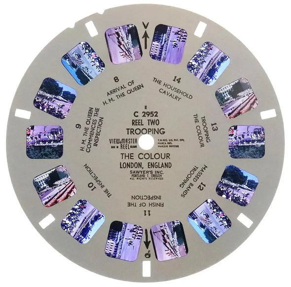 London Pageantry - View-Master 3 Reel Packet - 1970 - vintage - (zur Kleinsmiede) - (C295-BG4) Packet 3dstereo 