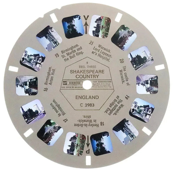 Shakespeare Country - View-Master 3 Reel Packet - 1969 - vintage - (zur Kleinsmiede) - (C298-BG4) Packet 3dstereo 