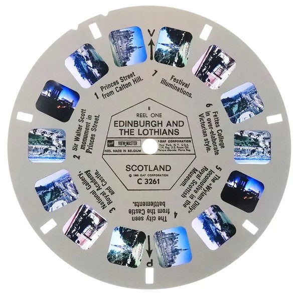 Edinburgh - View-Master 3 Reel Packet - 1969 - vintage - (zur Kleinsmiede) - (C326-BG4) Packet 3dstereo 