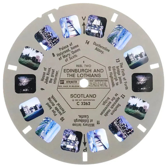 Edinburgh - View-Master 3 Reel Packet - 1969 - vintage - (zur Kleinsmiede) - (C326-BG4) Packet 3dstereo 