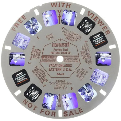 DR-48G - Vacationlands Eastern USA - View-Master Single Reel - vintage - (DR-48-G) Reels 3dstereo 