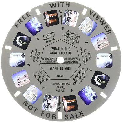 DR-63 - What in the World Do You Want to See - View-Master Single Reel - vintage - (DR-63) Reels 3dstereo 