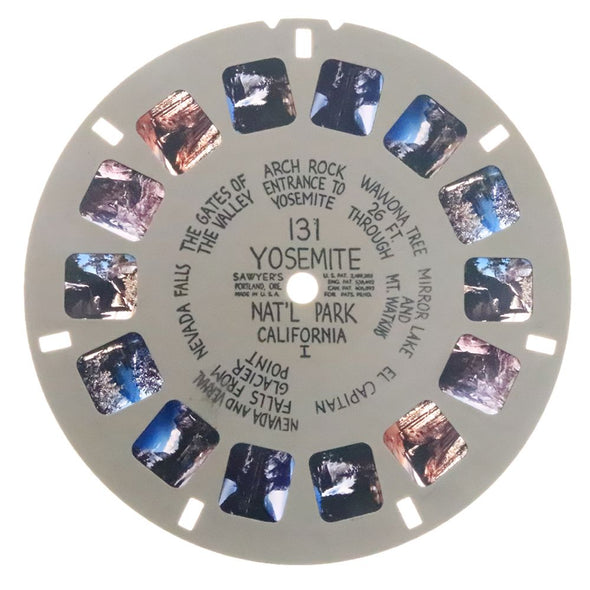 Yosemite National Park - California- View-Master Hand-Lettered Reel - vintage - (HL-131ny) Reels 3dstereo 