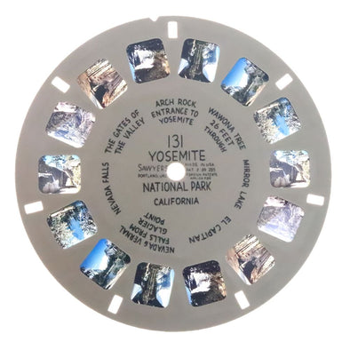 Yosemite National Park - California- View-Master Hand-Lettered Reel - vintage - (HL-131n) Reels 3dstereo 