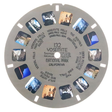 Yosemite National Park - California- View-Master Hand - Lettered - Reel - vintage - (HL-132nx) Reels 3dstereo 