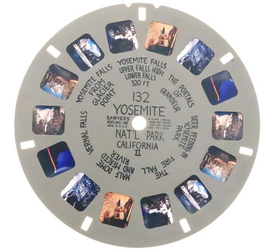Yosemite National Park - California- View-Master Hand - Lettered - Reel - vintage - (HL-132ny) Reels 3dstereo 