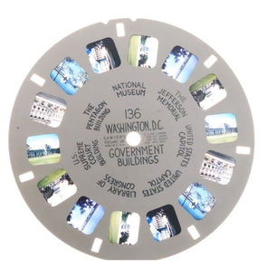 Washington. D.C. - Government Buildings - View-Master - Vintage Hand Lettered Reel (HL-136ny) Reels 3dstereo 