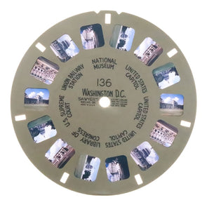 Washington. D.C. - View-Master - Vintage Hand - Lettered Reel (HL-136n) Reels 3dstereo 
