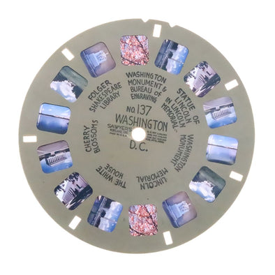 Washington. D.C. - Points of Interest View-Master - Vintage Hand - Lettered Reel (HL-137ny) Reels 3dstereo 