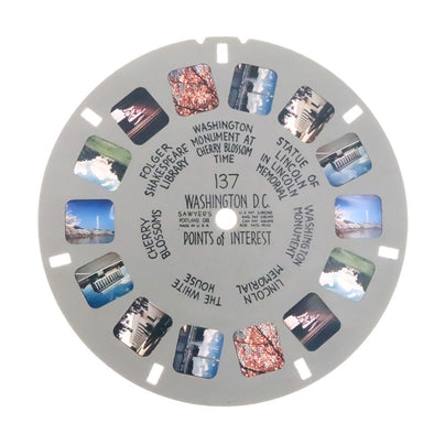 Washington. D.C. - View-Master - Vintage Hand - Lettered Reel (HL-137n) Reels 3dstereo 