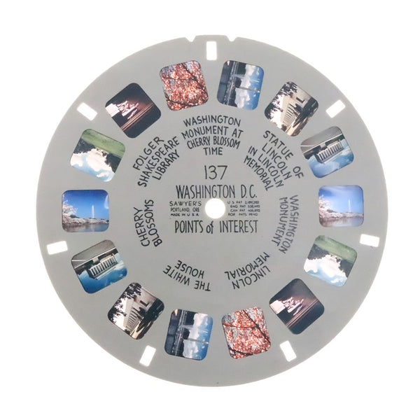 Washington. D.C. - View-Master - Vintage Hand - Lettered Reel (HL-137n) Reels 3dstereo 