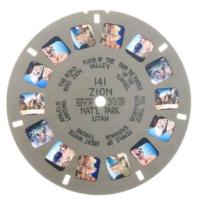 Zion - National Park - View-Master - Vintage Hand - Lettered Reel (HL-141n) Reels 3dstereo 