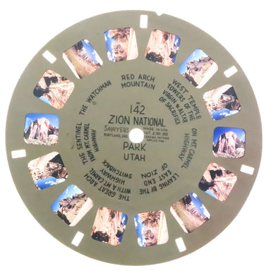 Zion - National Park - View-Master - Hand Lettered - Reel (HL-142n) Reels 3dstereo 
