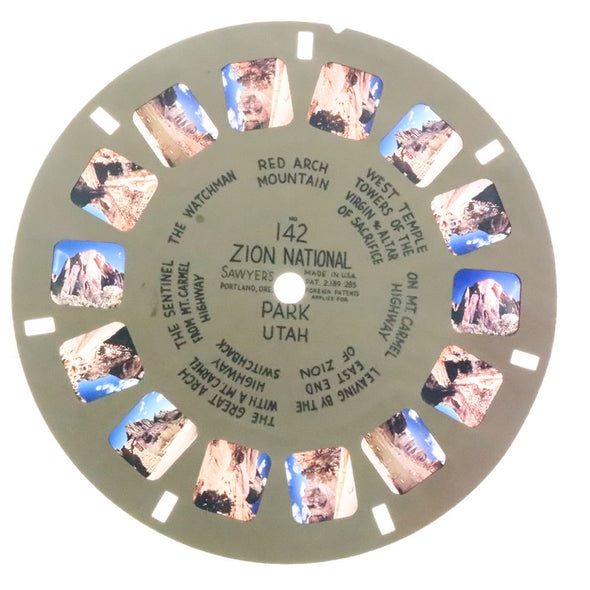 Zion - National Park - View-Master - Hand Lettered - Reel (HL-142n) Reels 3dstereo 