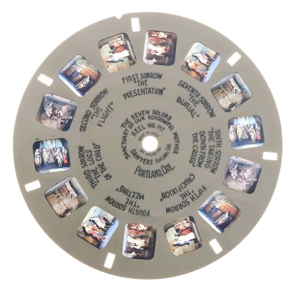 Seven Dolors - Sanctuary of our Sorrowful Mother - View-Master - Hand Lettered - Reel (HL-147c) Reels 3dstereo 