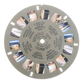 Bonneville Dam - Columbia River - View-Master - Hand Lettered - Reel (HL-153c) Reels 3dstereo 