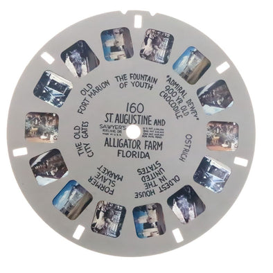 St. Augustine and Alligator Farm Florida - View-Master - Hand Lettered - Reel (HL-160n) Reels 3dstereo 