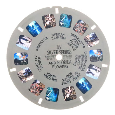 Silver Springs and Flowers Florida - View-Master - Hand Lettered - Reel (HL-161n) Reels 3dstereo 