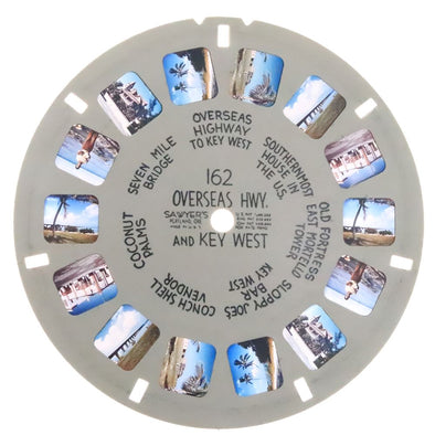 Overseas Hwy. and Key West - View-Master - Hand Lettered - Reel (HL-162n) Reels 3dstereo 