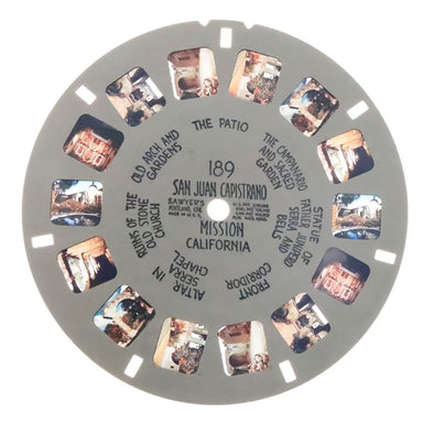 San Juan Capistrano - Mission California - View-Master Hand-Lettered Reel - vintage (HL-189n) Reels 3dstereo 