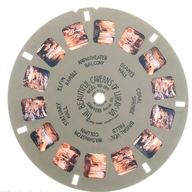 Beautiful Caverns of Luray - Virginia - View-Master Hand-Lettered Reel - vintage (HL-194c) Reels 3dstereo 
